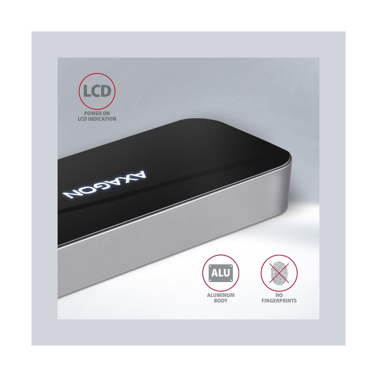 Axagon HMC-6GL 3x USB-A, HDMI, RJ-45, USB 3.2 Gen 1 hub, PD 100W, 20cm USB-C cable