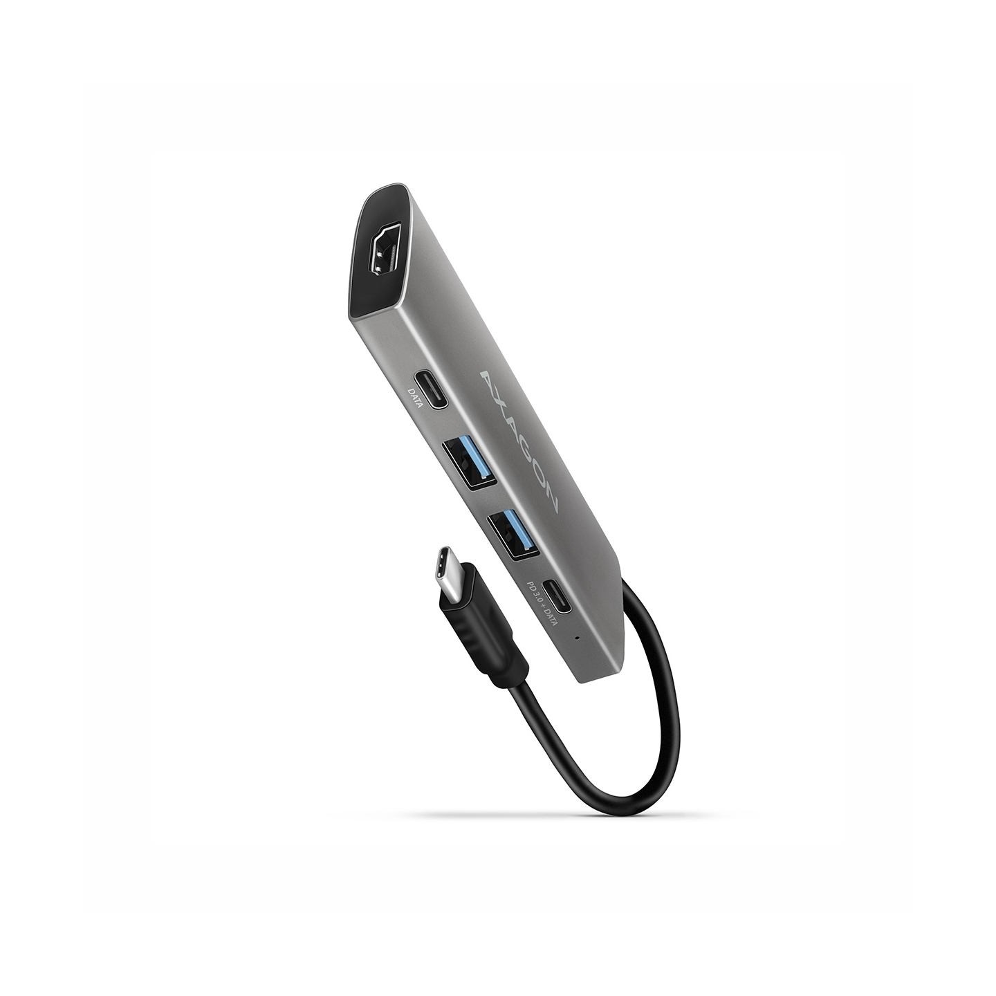 Axagon Hub HMC-5G2 2x USB-A + 2x USB-C + HDMI, USB-C 3.2 Gen 2 10Gbps, PD 60W, 13cm USB-C cable