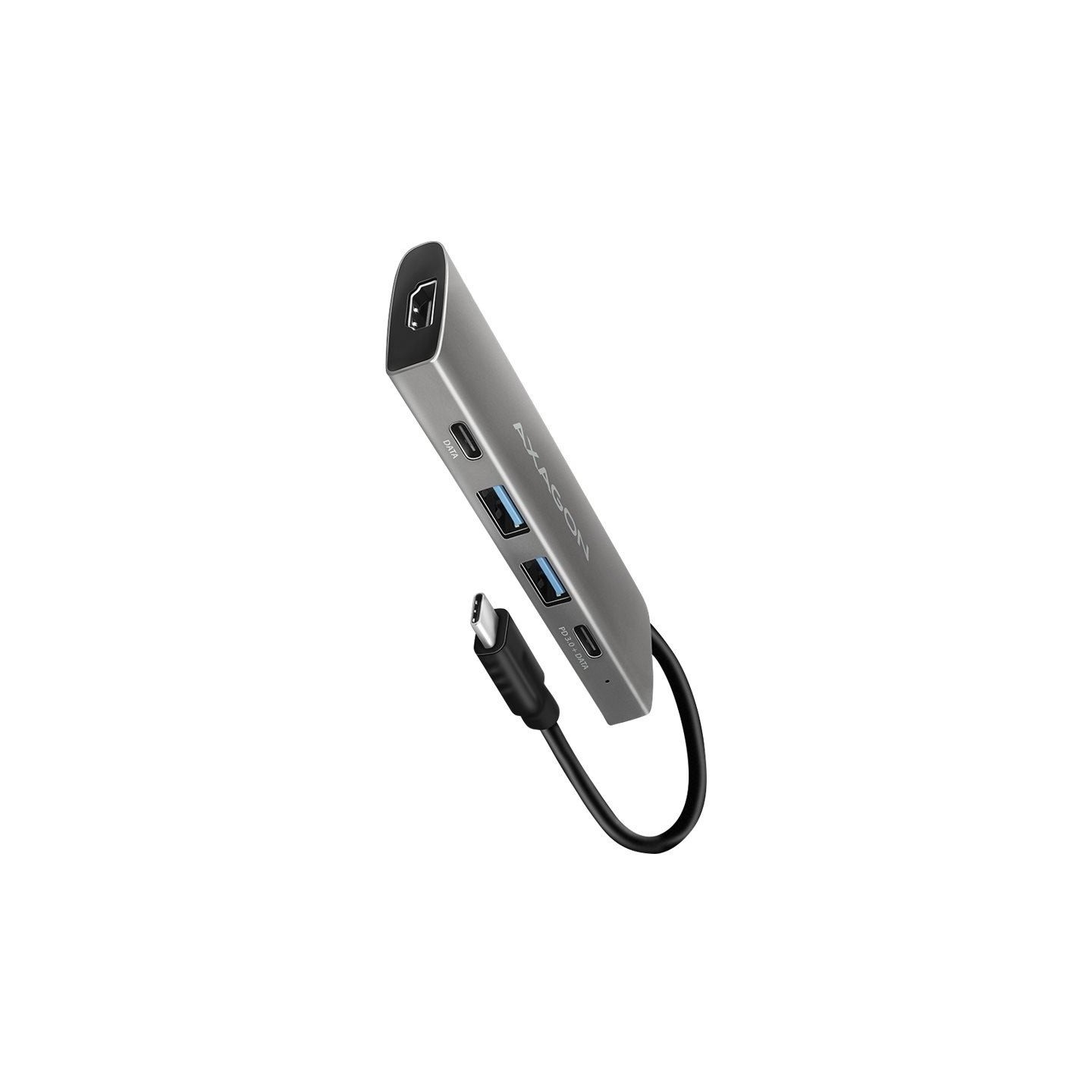 Axagon Hub HMC-5G2 2x USB-A + 2x USB-C + HDMI, USB-C 3.2 Gen 2 10Gbps, PD 60W, 13cm USB-C cable
