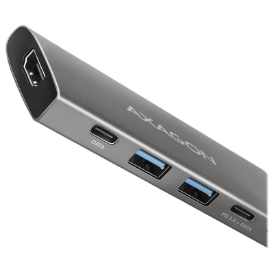 Axagon Hub HMC-5G2 2x USB-A + 2x USB-C + HDMI, USB-C 3.2 Gen 2 10Gbps, PD 60W, 13cm USB-C cable