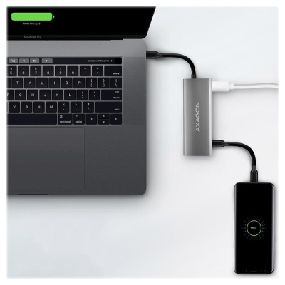 Axagon Hub HMC-5G2 2x USB-A + 2x USB-C + HDMI, USB-C 3.2 Gen 2 10Gbps, PD 60W, 13cm USB-C cable