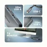 Axagon HMC-5H8K USB 5Gbps hub, 2x USB-A, USB-C, HDMI 8k/30Hz, PD 100W,