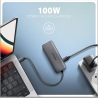 Axagon HMC-5H8K USB 5Gbps hub, 2x USB-A, USB-C, HDMI 8k/30Hz, PD 100W,
