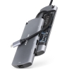 Axagon HMC-6M2 SUPERSPEED USB-C COMBO 6IN1 HUBMultiport USB 3.2 Gen 1 hub. SATA M.2, HDMI, Gigabit LAN and Power Delivery. Cable
