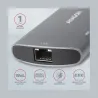 Axagon Hub HMC-6M2 USB-C 3.2 Gen 1 hub w. M.2 SATA + HDMI + GLAN + 2x USB-A + PD 100W