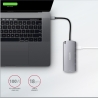 Axagon HMC-6M2 SUPERSPEED USB-C COMBO 6IN1 HUBMultiport USB 3.2 Gen 1 hub. SATA M.2, HDMI, Gigabit LAN and Power Delivery. Cable
