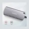Axagon Hub HMC-6M2 USB-C 3.2 Gen 1 hub w. M.2 SATA + HDMI + GLAN + 2x USB-A + PD 100W
