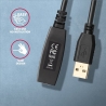 Axagon Active extension USB 2.0 A-M> A-F cable, 5 m long. Power supply option.