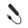 Axagon Hub HMA-GL3A 3x USB-A + GLAN, USB3.2 Gen 1, metal, 20cm USB-A cable
