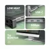 Axagon HMC-10HLS USB hub 10in1 5Gbps,4xUSB,HDMI,LAN,SD
