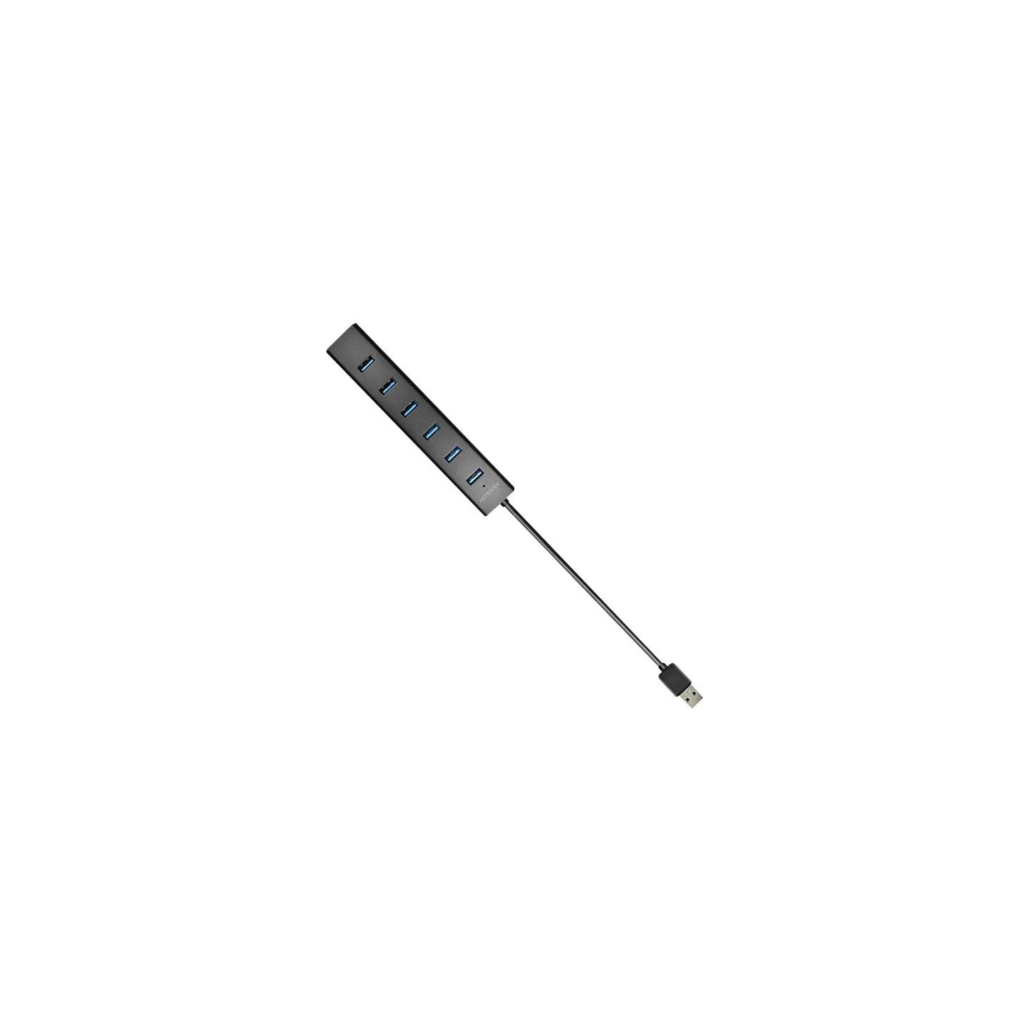 Axagon HUE-SA7BP 7x USB3.0 ALU Charging Hub Incl. AC Adapter, Black
