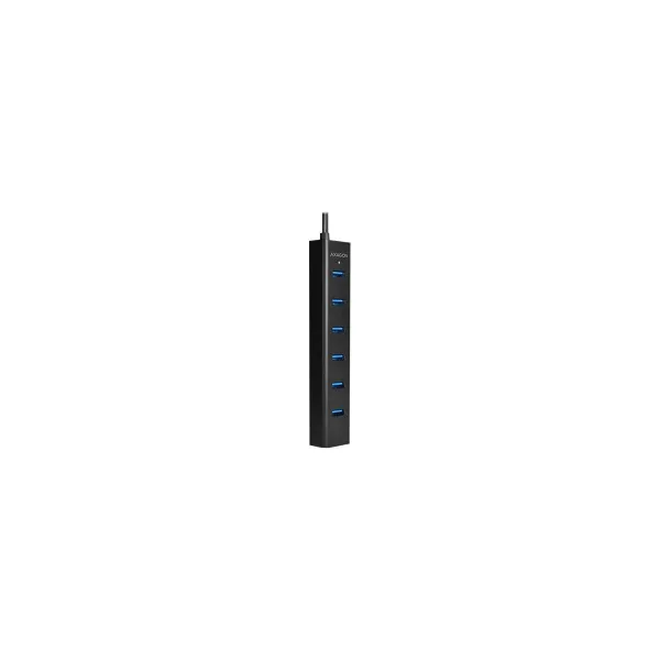 Axagon Charging Hub HUE-SA7BP 7x USB 3.2 Gen 1 ALU Incl. AC Adapter, Black