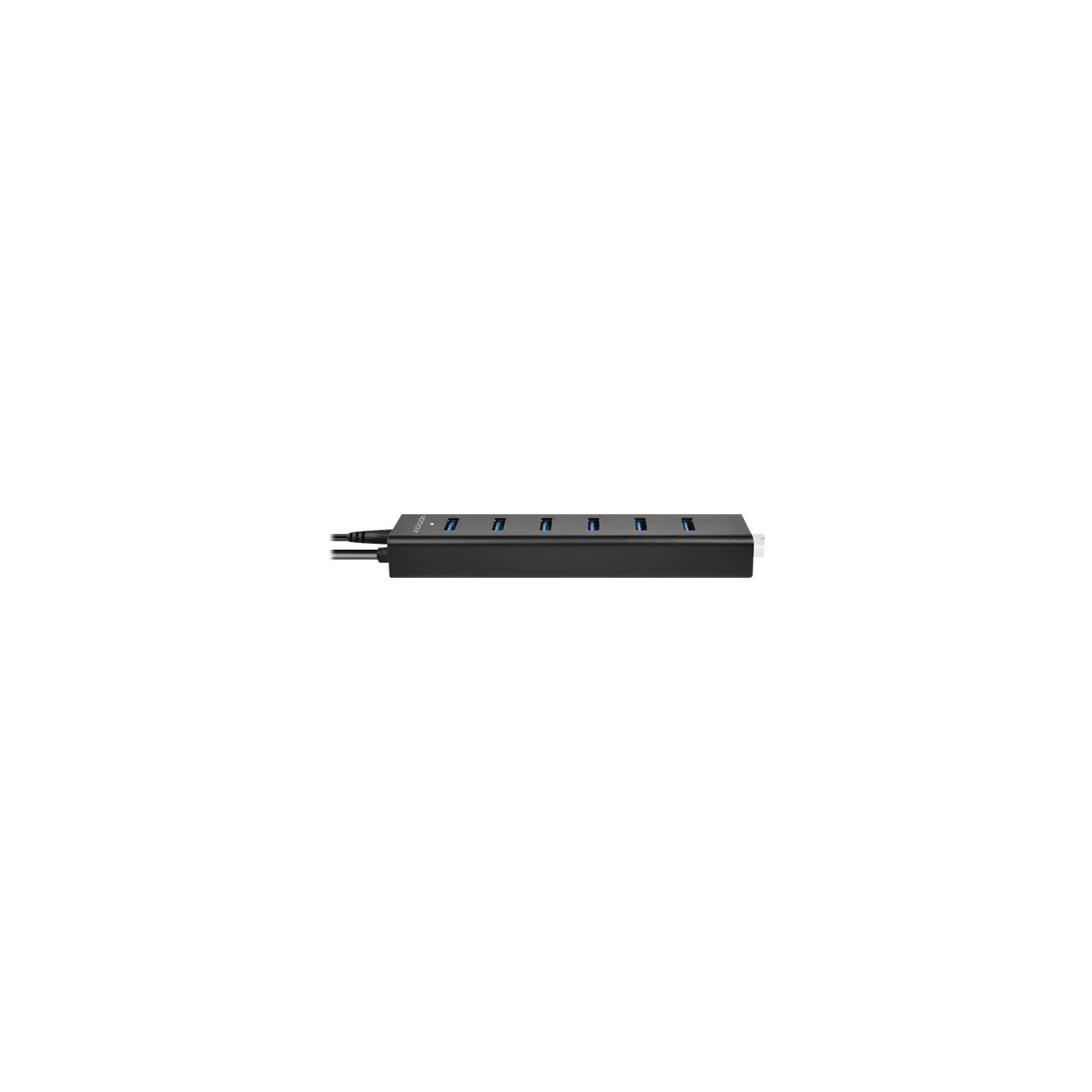 Axagon Charging Hub HUE-SA7BP 7x USB 3.2 Gen 1 ALU Incl. AC Adapter, Black