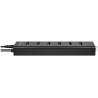 Axagon HUE-SA7BP 7x USB3.0 ALU Charging Hub Incl. AC Adapter, Black