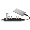 Axagon HUE-SA7BP 7x USB3.0 ALU Charging Hub Incl. AC Adapter, Black