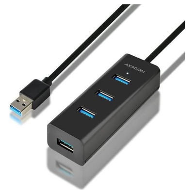 Axagon HUE-S2BL 4x USB3.0 Charging Hub 1.2m Cable, MicroUSB Charging