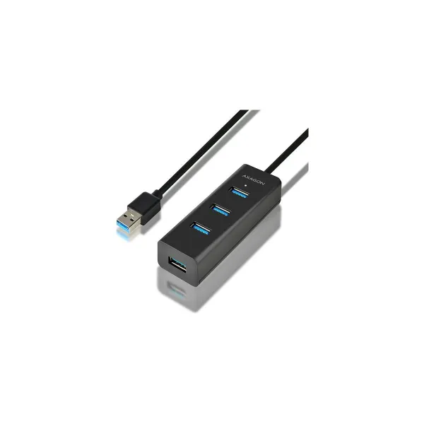 Axagon HUE-S2BL 4x USB3.0 Charging Hub 1.2m Cable, MicroUSB Charging