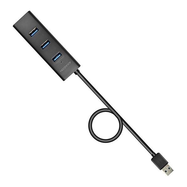 Axagon HUE-S2BL 4x USB3.0 Charging Hub 1.2m Cable, MicroUSB Charging