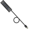 Axagon HUE-S2BL 4x USB3.0 Charging Hub 1.2m Cable, MicroUSB Charging