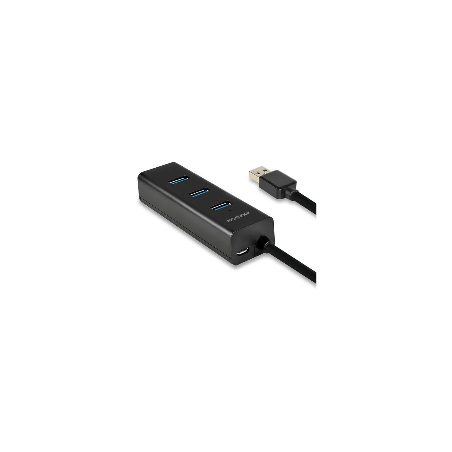 Axagon HUE-S2BL 4x USB3.0 Charging Hub 1.2m Cable, MicroUSB Charging