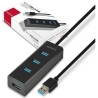 Axagon HUE-S2BL 4x USB3.0 Charging Hub 1.2m Cable, MicroUSB Charging