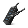 Axagon HUE-M1C 4x USB3.2 Gen 1 MINI hub, metal, 20cm USB-C cable