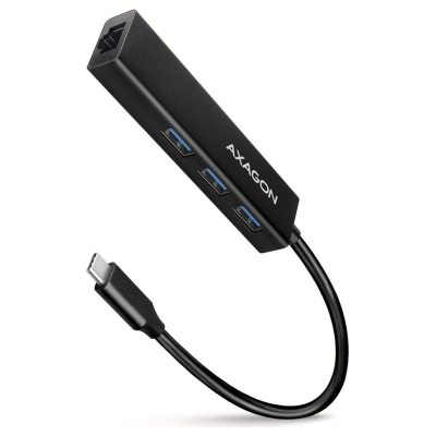 Axagon HMC-GL3A SUPERSPEED USB-C HUB + GIGABIT LAN