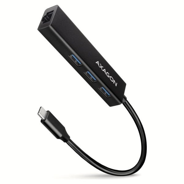 Axagon HMC-GL3A SUPERSPEED USB-C HUB + GIGABIT LAN