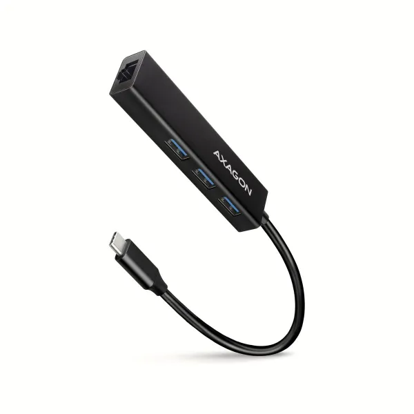 Axagon HMC-GL3A SUPERSPEED USB-C HUB + GIGABIT LAN