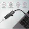 Axagon HMC-GL3A SUPERSPEED USB-C HUB + GIGABIT LAN