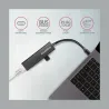 Axagon Network card HMC-GL3A 3x USB-A + GLAN, USB 3.2 Gen 1 hub, metal, 20cm USB-C cable