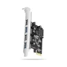 Axagon PCEU-430RS PCIe card - 4x USB 5Gbps port, SATA power, Renesas PD720201, SP