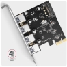 Axagon PCEU-430RS PCIe card - 4x USB 5Gbps port, SATA power, Renesas PD720201, SP