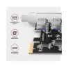 Axagon PCEU-430RS PCIe card - 4x USB 5Gbps port, SATA power, Renesas PD720201, SP
