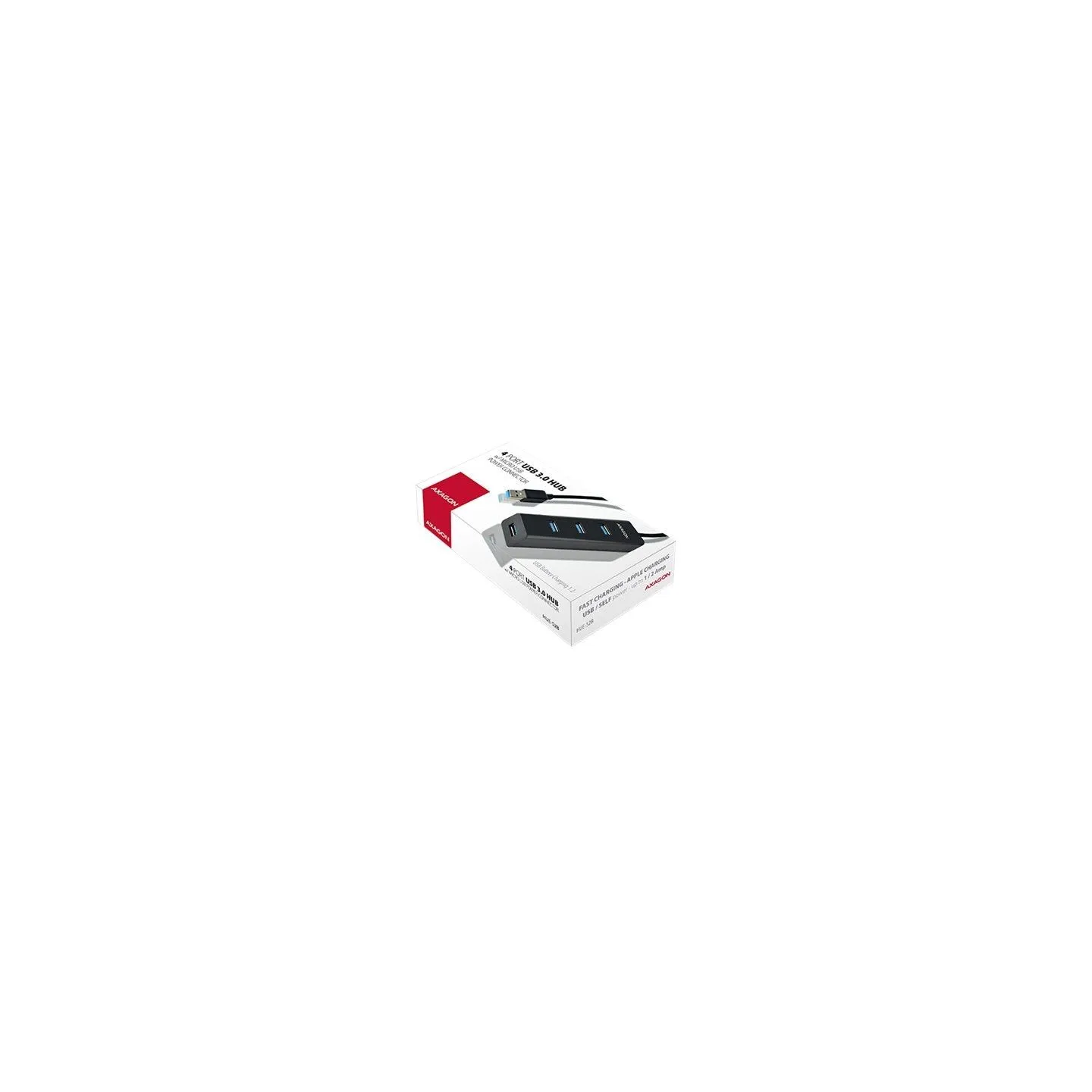 Axagon HUE-S2B 4x USB3.0 Charging Hub, MicroUSB Charging Connector