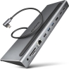 Axagon HMC-4KX3 3x USB- A/2xHDMI/DP/GLAN/SD/PD