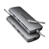 Axagon HMC-8HLSA USB hub 8in1 5Gbps HDMI audio LAN PD