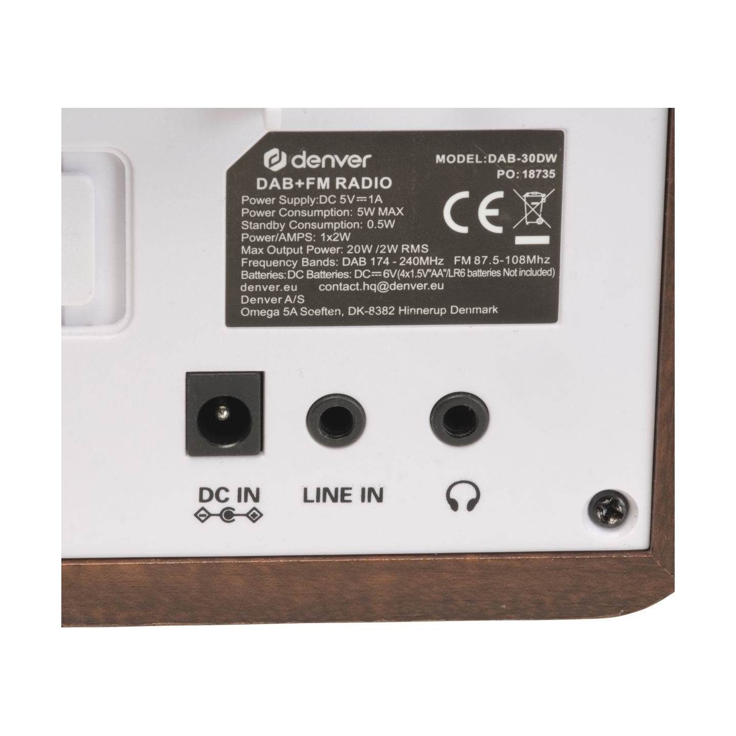 Denver DAB-30DW Dark Wood