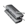 Axagon HMC-8HLSA USB-C 3.2 Gen 1 hub, 3x USB-A + 4K/30Hz HDMI + SD/microSD, GLAN, Audio, PD 100W, 20cm USB-C cable