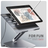 Axagon HMC-STND USB hub 6in1 ALU stand for laptop