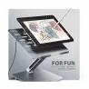 Axagon HMC-STND USB hub 6in1 ALU stand for laptop