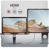 Axagon HMC-STND USB hub 6in1 ALU stand for laptop
