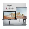 Axagon HMC-STND USB hub 6in1 ALU stand for laptop