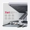 Axagon HMC-STND USB hub 6in1 ALU stand for laptop