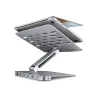 Axagon HMC-STND USB hub 6in1 ALU stand for laptop