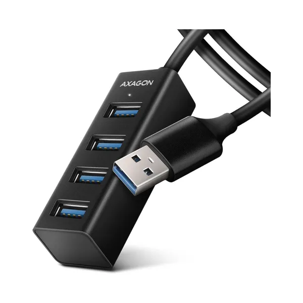 Axagon HUE-M1AL 4x USB 3.2 Gen 1 MINI hub, metal, 1.2m USB-A cable