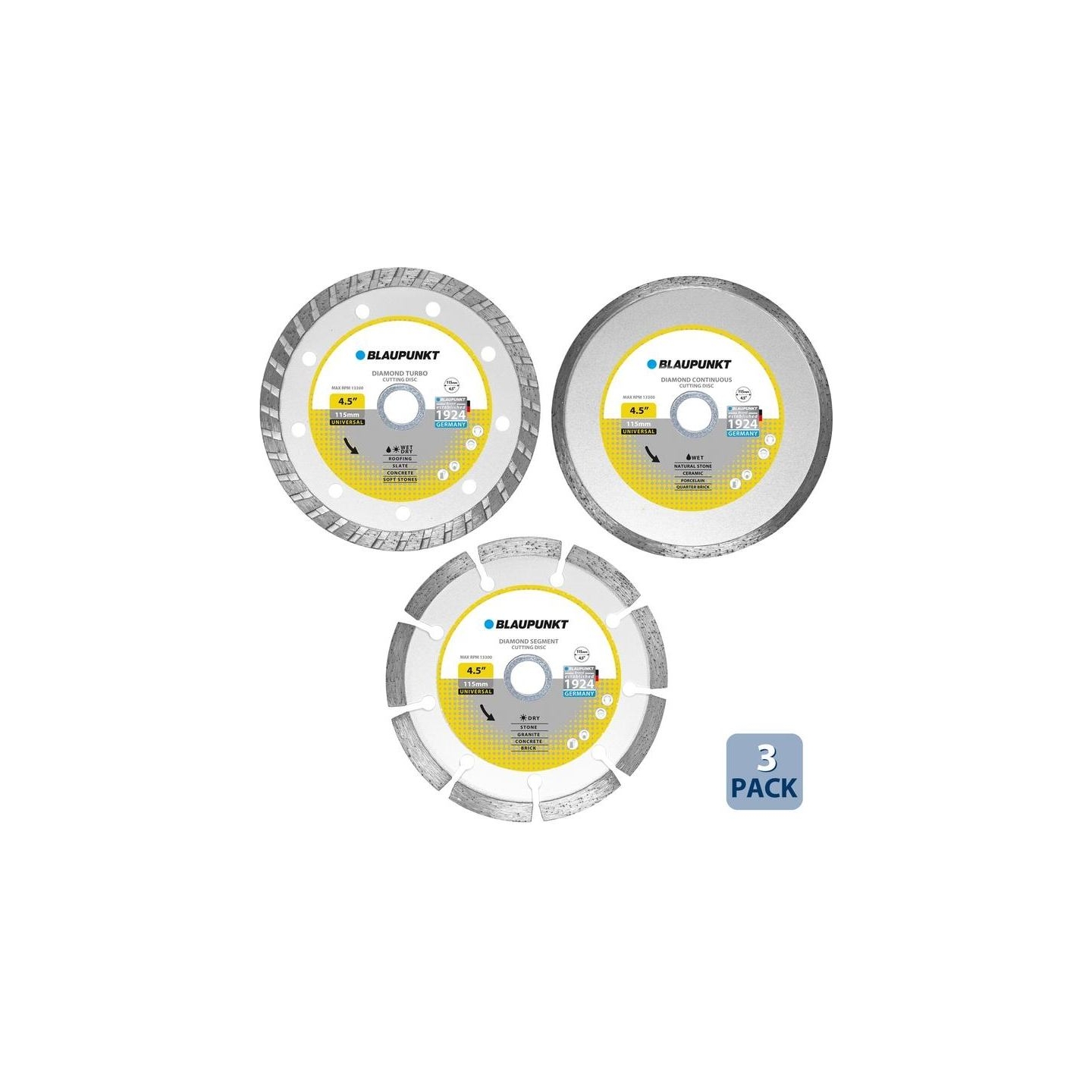 Blaupunkt BP-CW-D4115 Disc Set (3pcs)