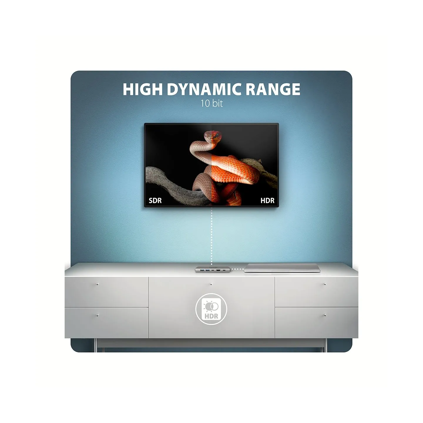 Axagon HMC-6L2L 2xUSB-A HDMI4K 1x USB-C PD100W USBC LA