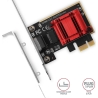 Axagon PCI-Express network card with 2.5 Gbit/s transmission rate and PXE support.