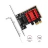 Axagon PCI-Express network card with 2.5 Gbit/s transmission rate and PXE support.